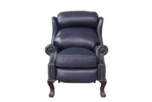 BarcaLounger - Danbury Recliner Shoreham Blue Leather - 74199570047 veiw 2