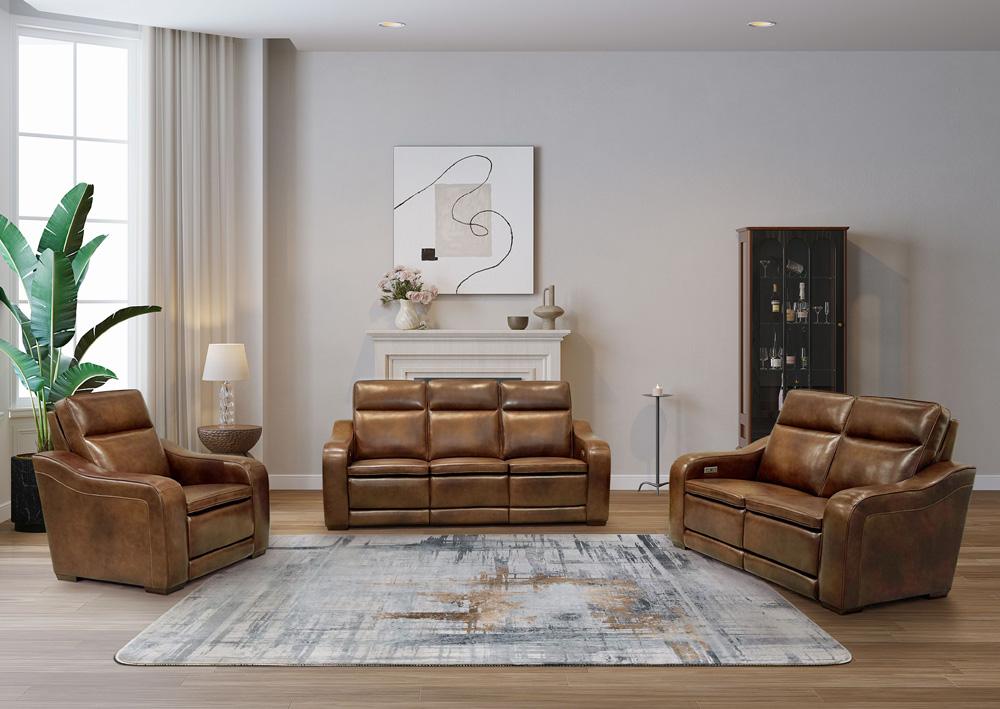 BarcaLounger - Grady Loveseat Recliner w/Power Recline, Power Head Rests & Power Lumbar in Lexington Cocoa - 29PHL1474377785 veiw 7