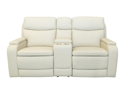 BarcaLounger - Gunner Console Loveseat Recliner w/Power Recline, Power Head Rests (Console has 2 Cupholders & Storage) in Kobi Almond - 24PH1475378082 veiw 2