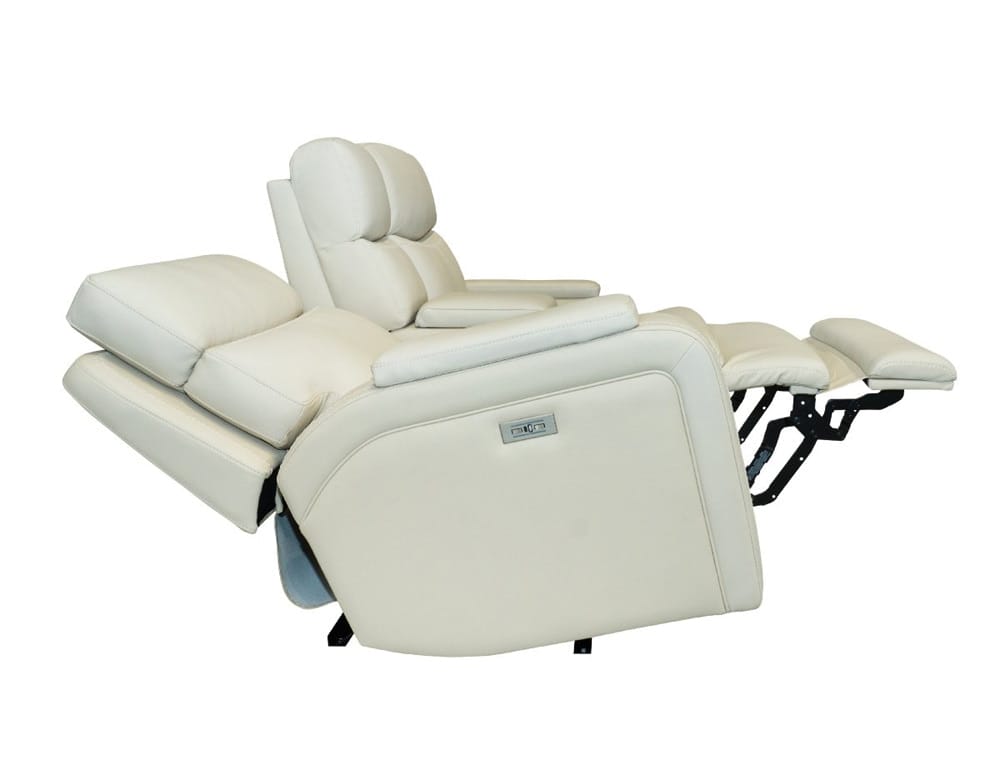 BarcaLounger - Gunner Console Loveseat Recliner w/Power Recline, Power Head Rests (Console has 2 Cupholders & Storage) in Kobi Almond - 24PH1475378082 veiw 4