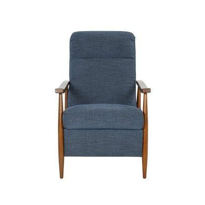 BarcaLounger - Hampton Push Thru The Arms Recliner Tweed Indigo Blue - 71158B110047 veiw 2