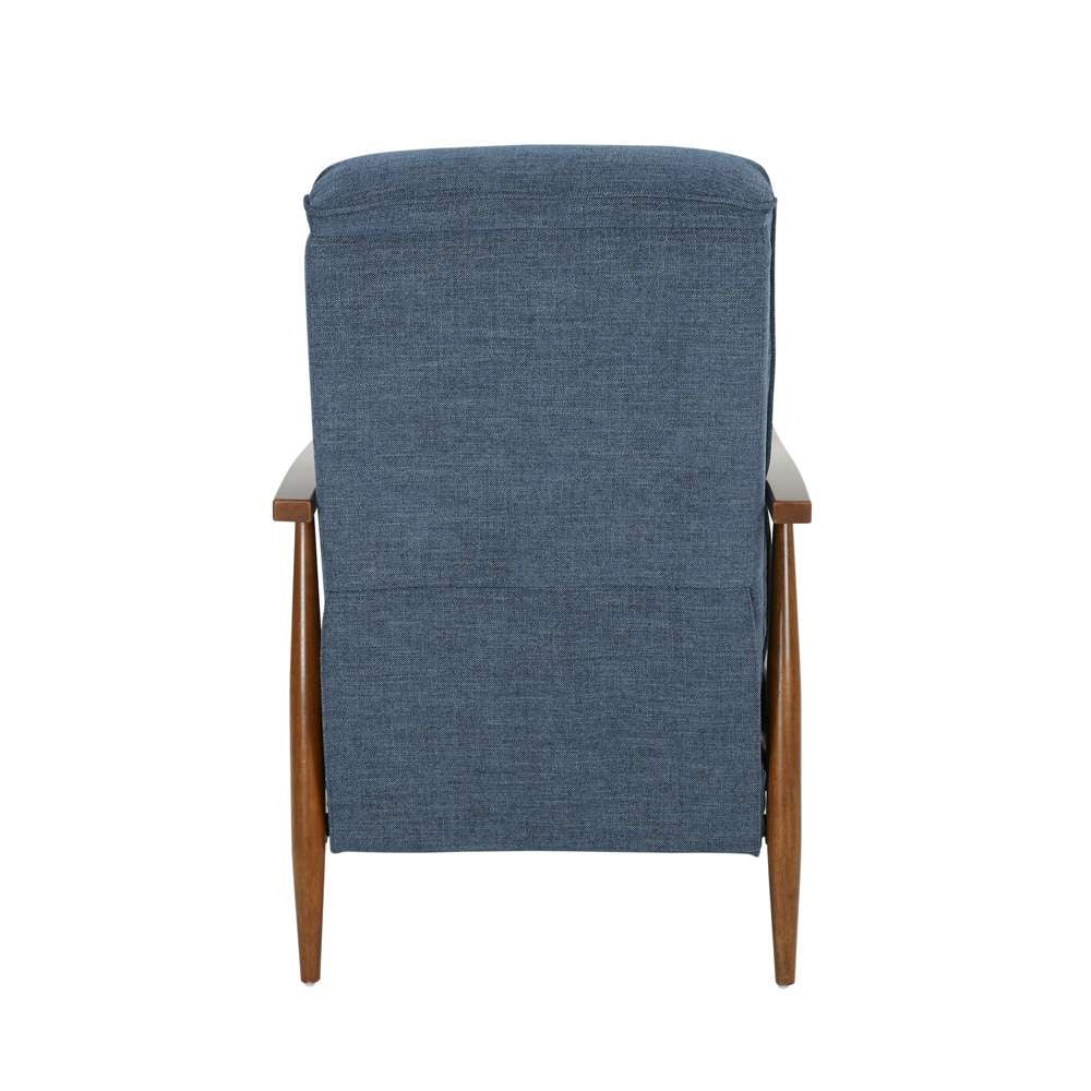 BarcaLounger - Hampton Push Thru The Arms Recliner Tweed Indigo Blue - 71158B110047 veiw 5