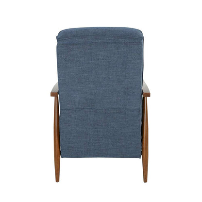 BarcaLounger - Hampton Push Thru The Arms Recliner Tweed Indigo Blue - 71158B110047 veiw 5