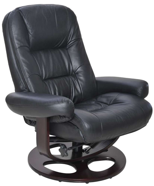 BarcaLounger - Jacque Pedestal Recliner / Otttoman Hilton Black - 158021360199 veiw 2
