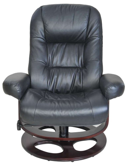 BarcaLounger - Jacque Pedestal Recliner / Otttoman Hilton Black - 158021360199 veiw 5