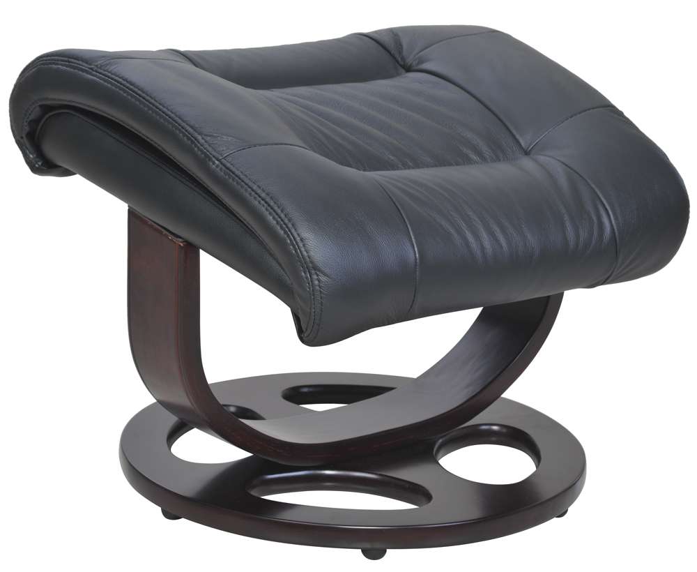 BarcaLounger - Jacque Pedestal Recliner / Otttoman Hilton Black - 158021360199 veiw 7