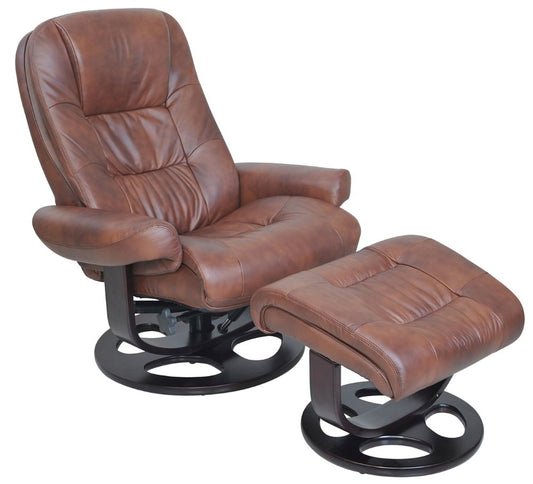 BarcaLounger - Jacque Pedestal Recliner / Ottoman Hilton Whiskey - 158021360186 veiw 1