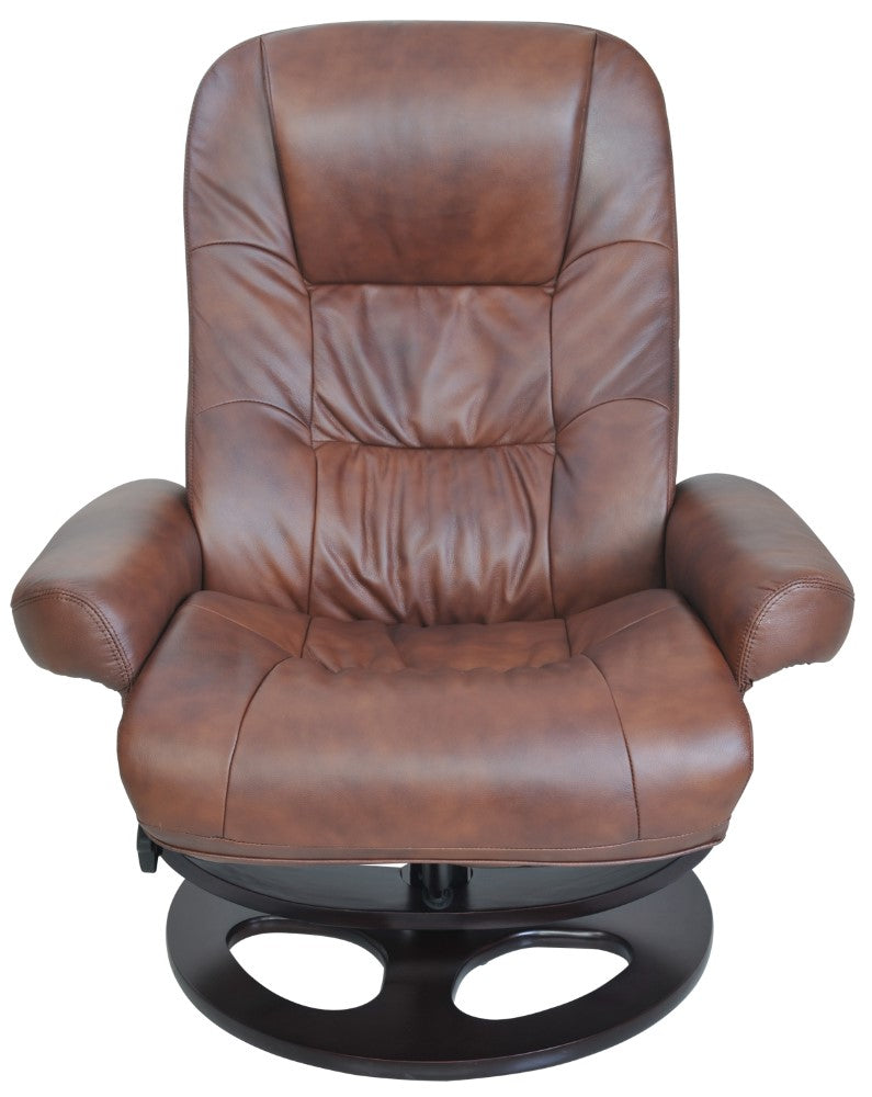 BarcaLounger - Jacque Pedestal Recliner / Ottoman Hilton Whiskey - 158021360186 veiw 3