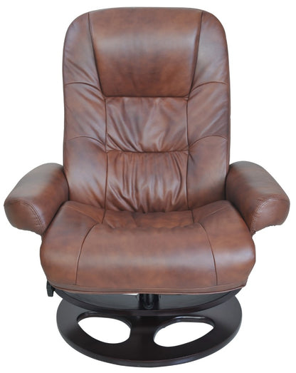 BarcaLounger - Jacque Pedestal Recliner / Ottoman Hilton Whiskey - 158021360186 veiw 3