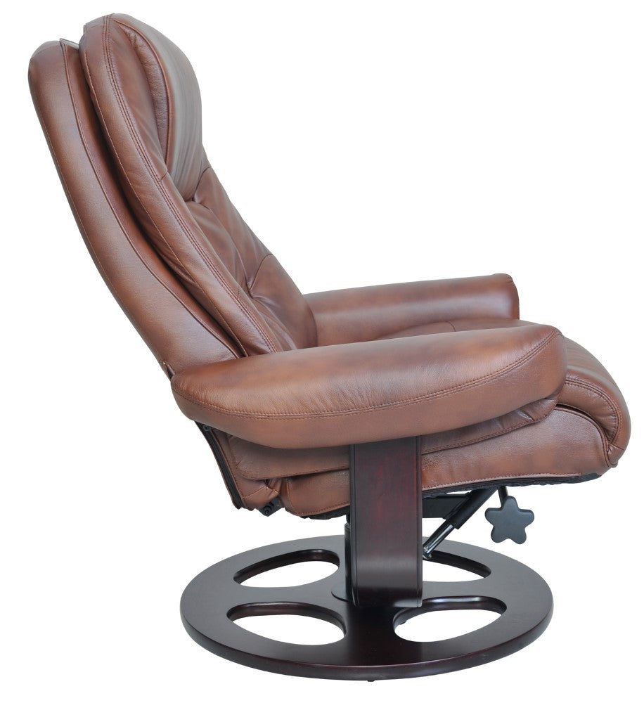 BarcaLounger - Jacque Pedestal Recliner / Ottoman Hilton Whiskey - 158021360186 veiw 4