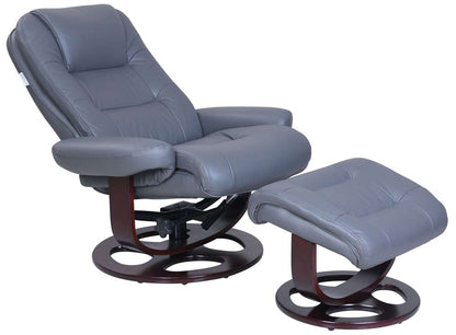 BarcaLounger - Jacque Pedestal Recliner / Ottoman Marlene Gray - 158021344995 veiw 3