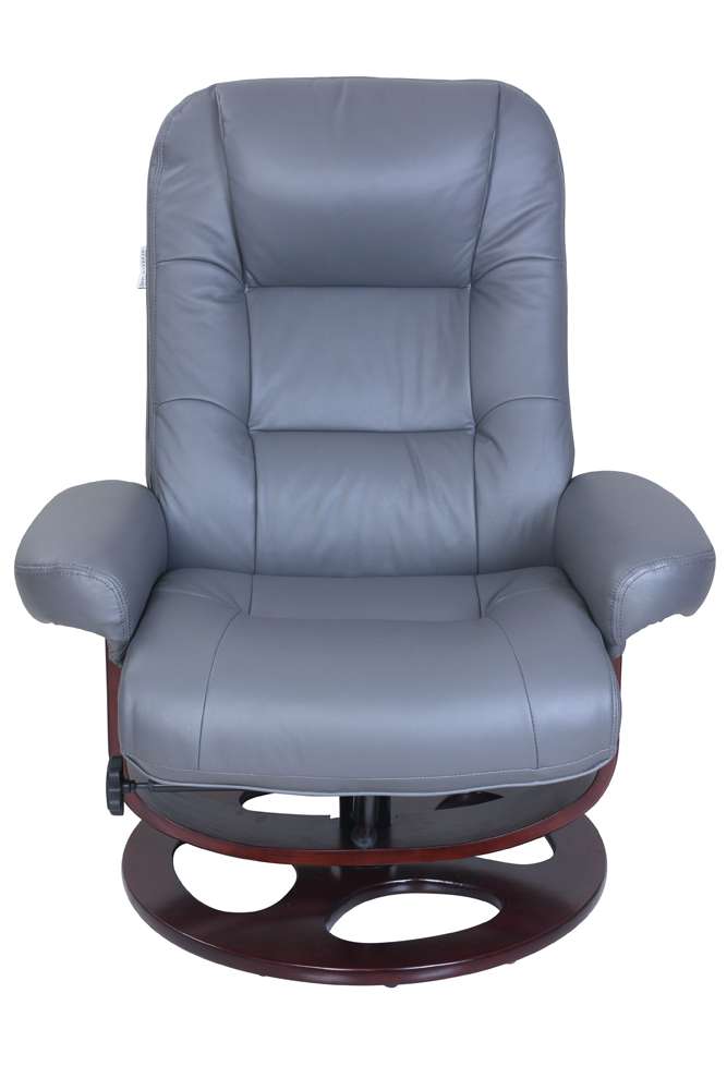 BarcaLounger - Jacque Pedestal Recliner / Ottoman Marlene Gray - 158021344995 veiw 4