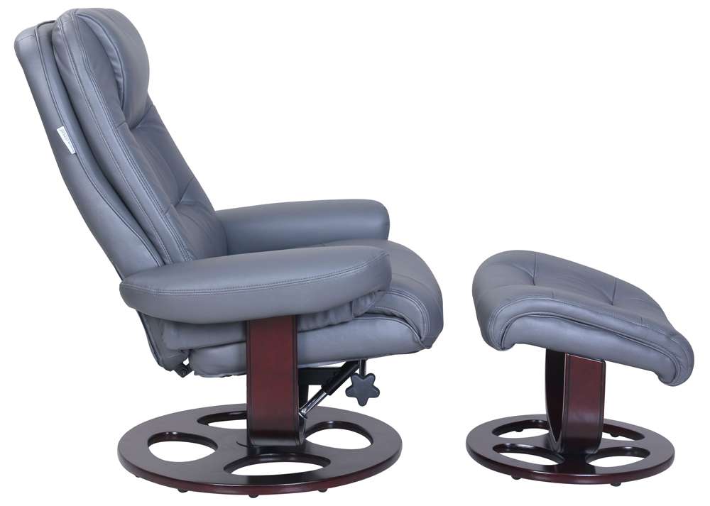 BarcaLounger - Jacque Pedestal Recliner / Ottoman Marlene Gray - 158021344995 veiw 7