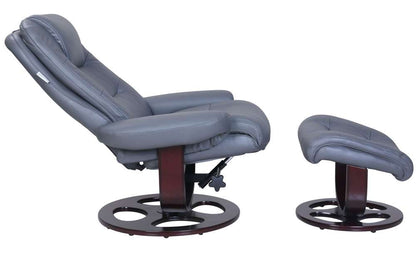 BarcaLounger - Jacque Pedestal Recliner / Ottoman Marlene Gray - 158021344995 veiw 8