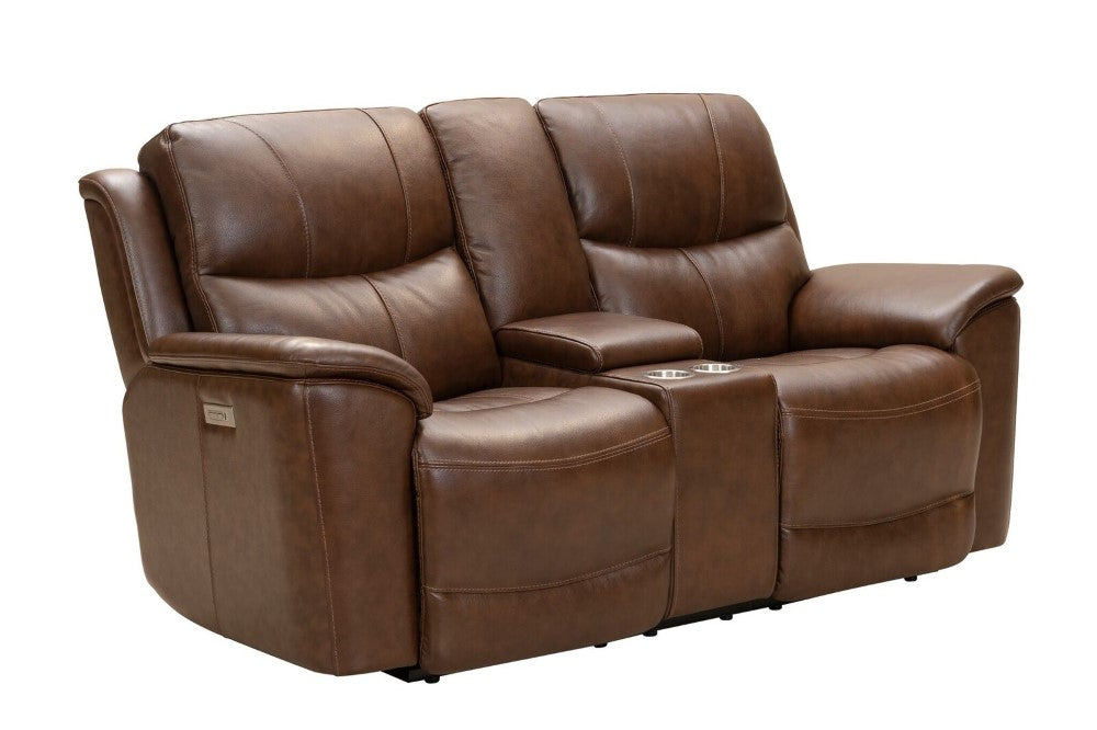 BarcaLounger - Kaden Power Reclining Console Loveseat With Power Head Rests And Lumbar In Jarod Brown - 24PHL3665372486 veiw 1