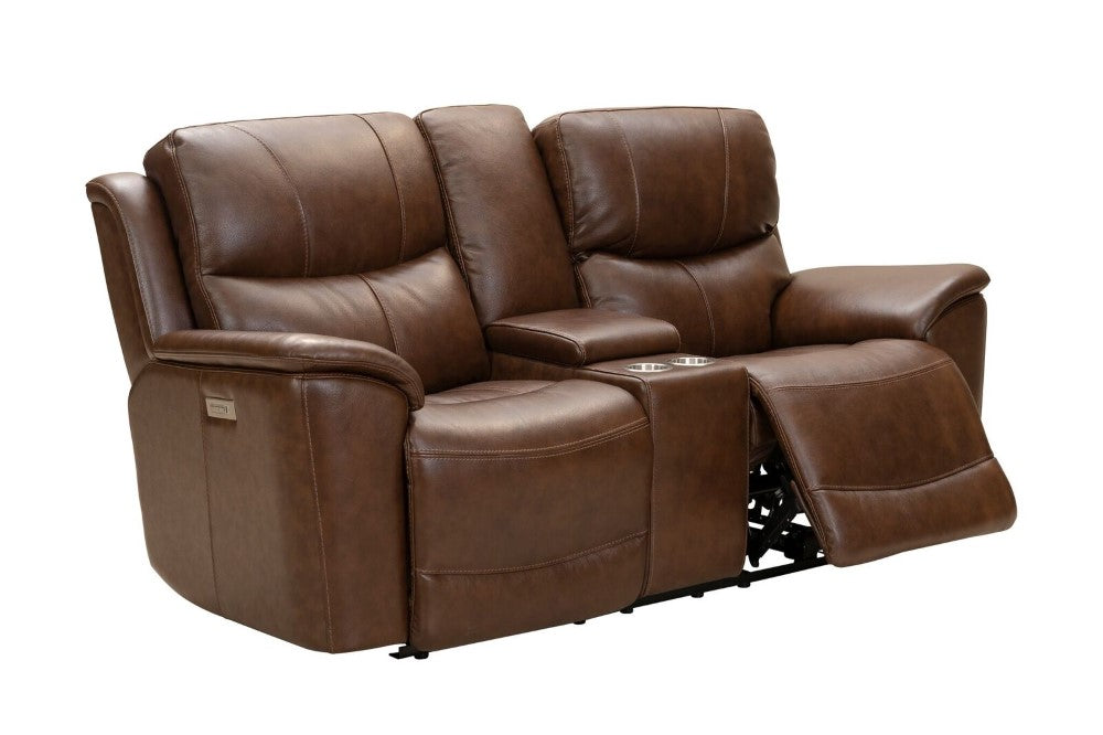 BarcaLounger - Kaden Power Reclining Console Loveseat With Power Head Rests And Lumbar In Jarod Brown - 24PHL3665372486 veiw 2