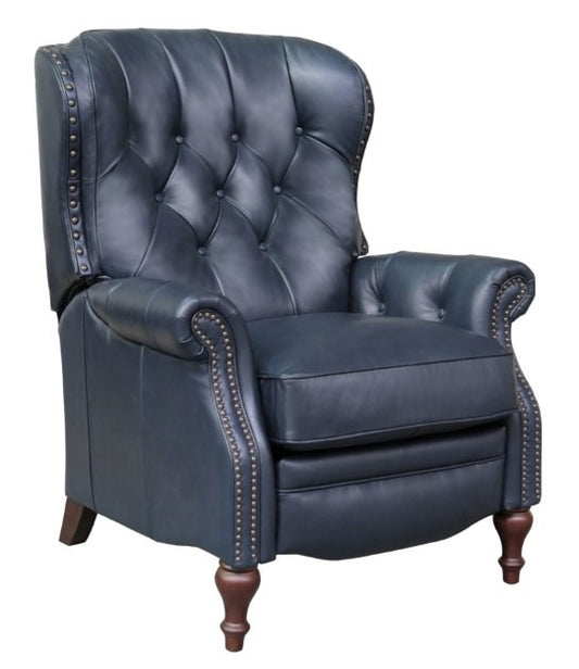 BarcaLounger - Kendall Recliner Shoreham Blue Leather - 74733570047 veiw 1