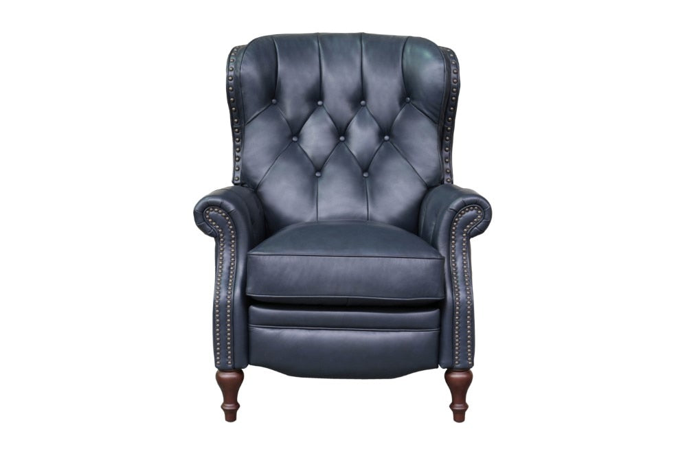 BarcaLounger - Kendall Recliner Shoreham Blue Leather - 74733570047 veiw 2