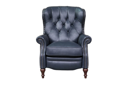 BarcaLounger - Kendall Recliner Shoreham Blue Leather - 74733570047 veiw 2