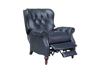 BarcaLounger - Kendall Recliner Shoreham Blue Leather - 74733570047 veiw 3