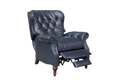 BarcaLounger - Kendall Recliner Shoreham Blue Leather - 74733570047 veiw 4