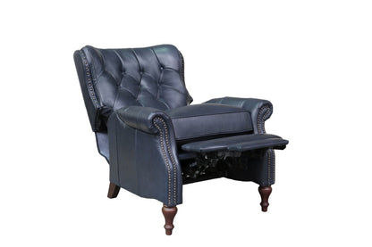 BarcaLounger - Kendall Recliner Shoreham Blue Leather - 74733570047 veiw 5