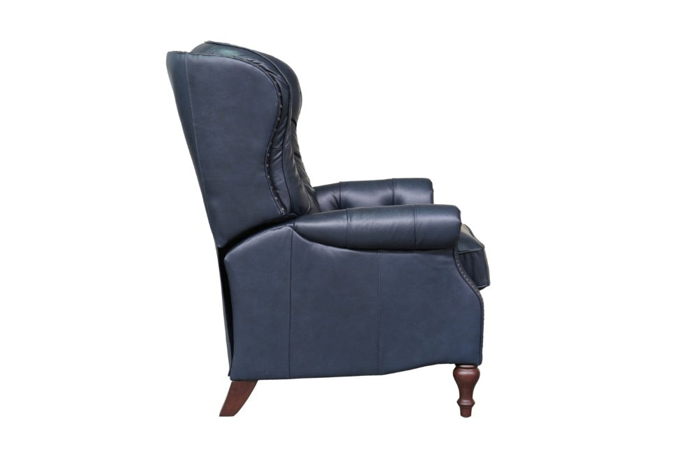 BarcaLounger - Kendall Recliner Shoreham Blue Leather - 74733570047 veiw 6