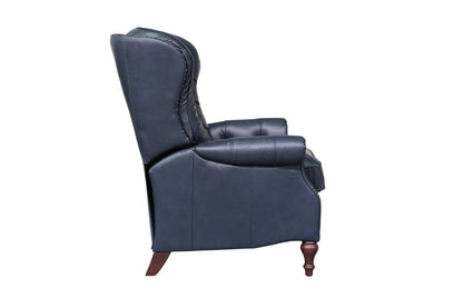 BarcaLounger - Kendall Recliner Shoreham Blue Leather - 74733570047 veiw 6