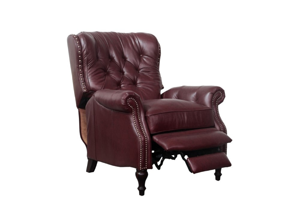 BarcaLounger - Kendall Recliner Shoreham Wine Leather - 74733570076 veiw 3