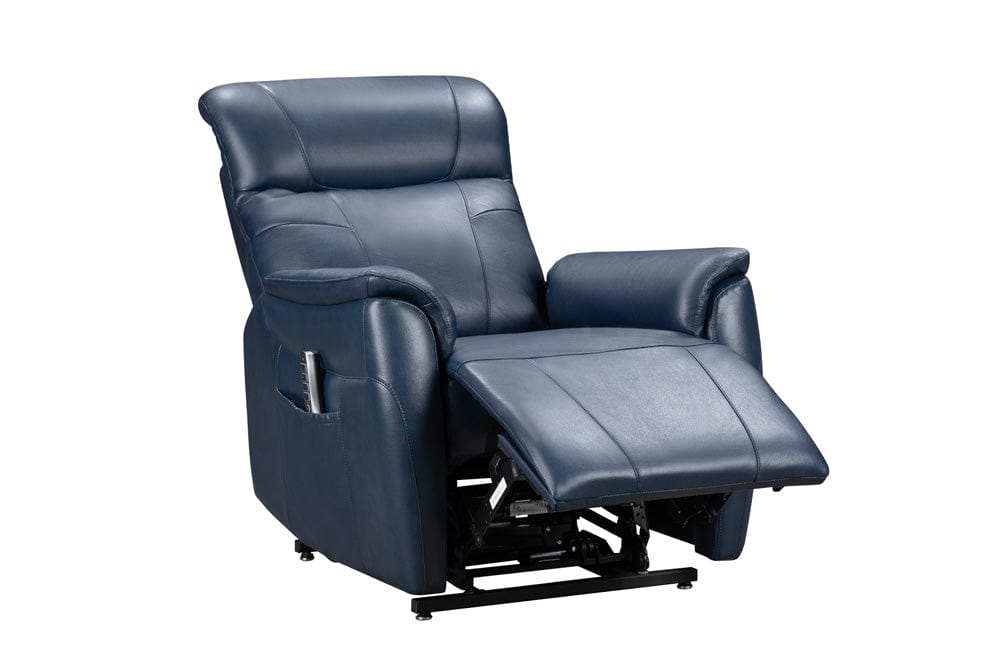 BarcaLounger - Leighton Lift Chair Recliner with Power Head Rest, Power Lumbar & Lay Flat Mechanism in Marco Navy Blue - 23PHL3085373145 view 8