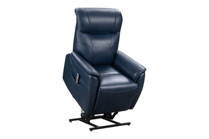 BarcaLounger - Leighton Lift Chair Recliner with Power Head Rest, Power Lumbar & Lay Flat Mechanism in Marco Navy Blue - 23PHL3085373145 view 9