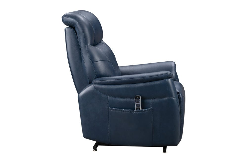 BarcaLounger - Leighton Lift Chair Recliner with Power Head Rest, Power Lumbar & Lay Flat Mechanism in Marco Navy Blue - 23PHL3085373145 view 10