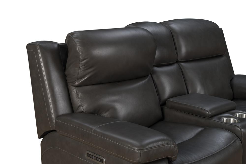 BarcaLounger - Leon Power Reclining Console Loveseat w/Power Head Rests, Power Lumbar, Heat & Massage - 24PHLHM1343373096 veiw 2