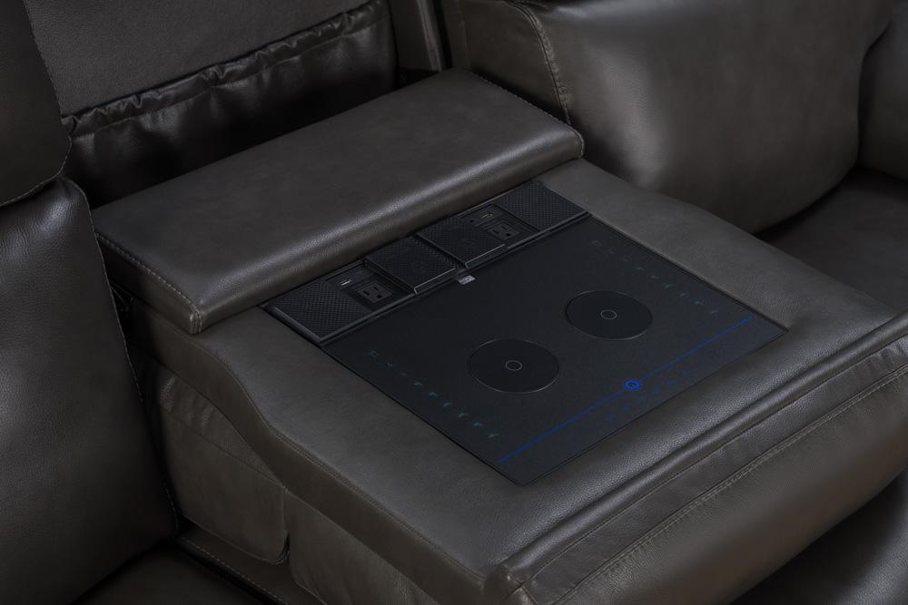 BarcaLounger - Leon Power Reclining Sofa w/Power Head Rests, Power Lumbar, Heat & Massage (Dropdown Table w/Smart Tabletop Control) - 39PHLHM1343373096 veiw 3