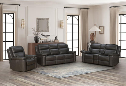 BarcaLounger - Leon Power Reclining Sofa w/Power Head Rests, Power Lumbar, Heat & Massage (Dropdown Table w/Smart Tabletop Control) - 39PHLHM1343373096 veiw 9