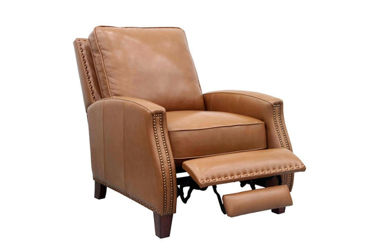 BarcaLounger - Melrose Push Thru The Arms Recliner in Dobbs-Saddle - 73155571886 veiw 2