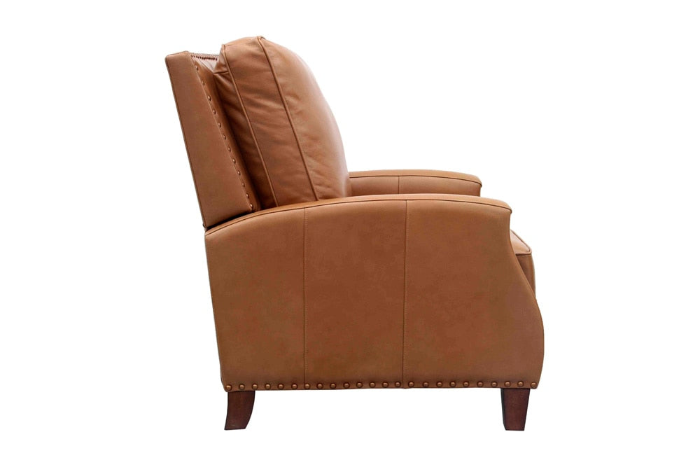 BarcaLounger - Melrose Push Thru The Arms Recliner in Dobbs-Saddle - 73155571886 veiw 4