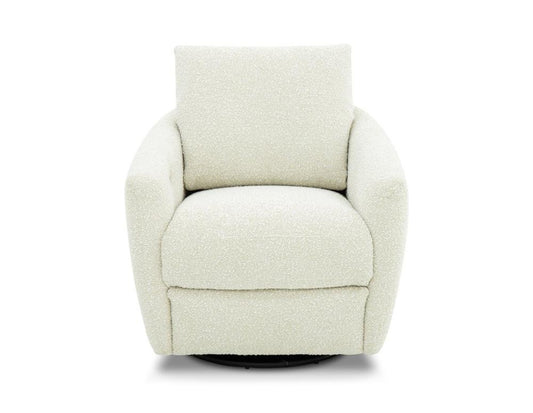 BarcaLounger - Morrow Single Power Swivel Chair w/Power Footrest Only in Stella Pearl - 3P1487111582 veiw 2