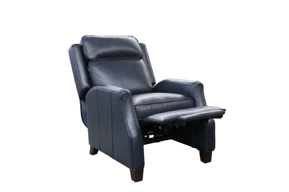 BarcaLounger - Nixon Recliner Shoreham Blue Leather - 74582570047 veiw 4