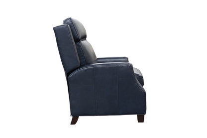 BarcaLounger - Nixon Recliner Shoreham Blue Leather - 74582570047 veiw 5