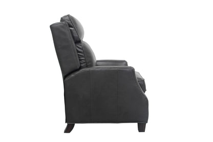 BarcaLounger - Nixon Recliner Shoreham Gray Leather - 74582570095 veiw 4