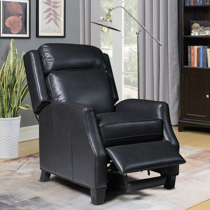 BarcaLounger - Nixon Recliner Shoreham Gray Leather - 74582570095 veiw 6