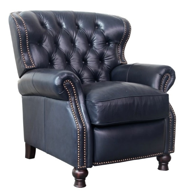BarcaLounger - Presidential Recliner Shoreham Blue Leather - 74148570047 veiw 1