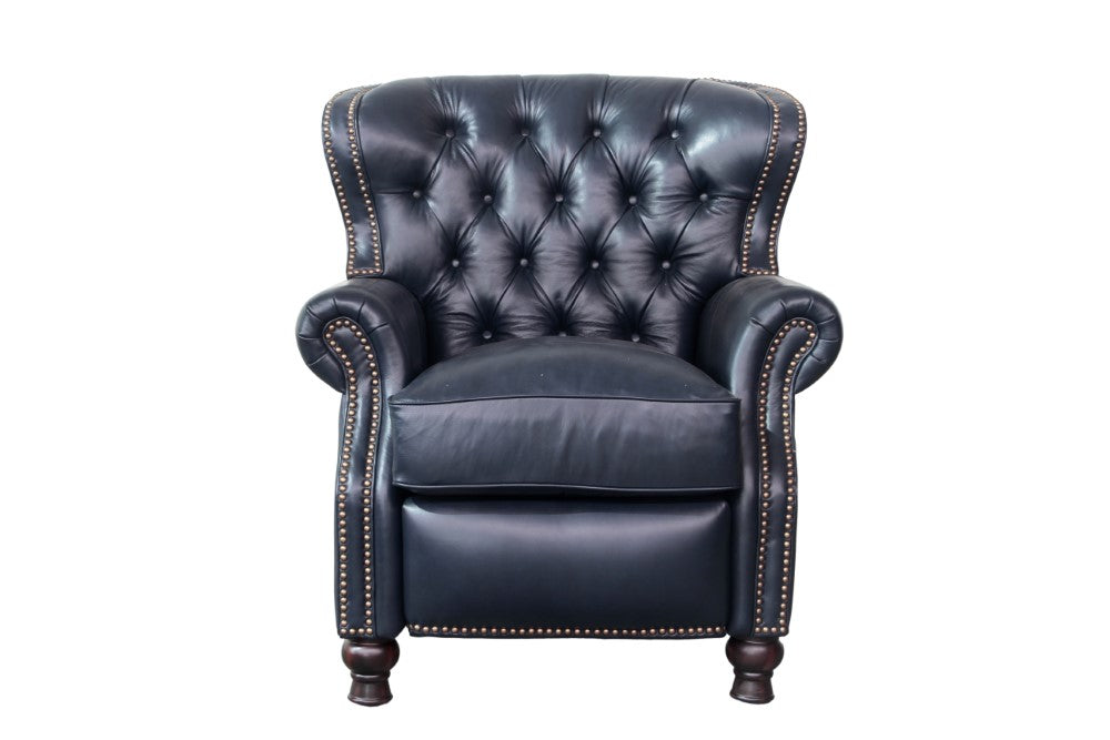 BarcaLounger - Presidential Recliner Shoreham Blue Leather - 74148570047 veiw 2