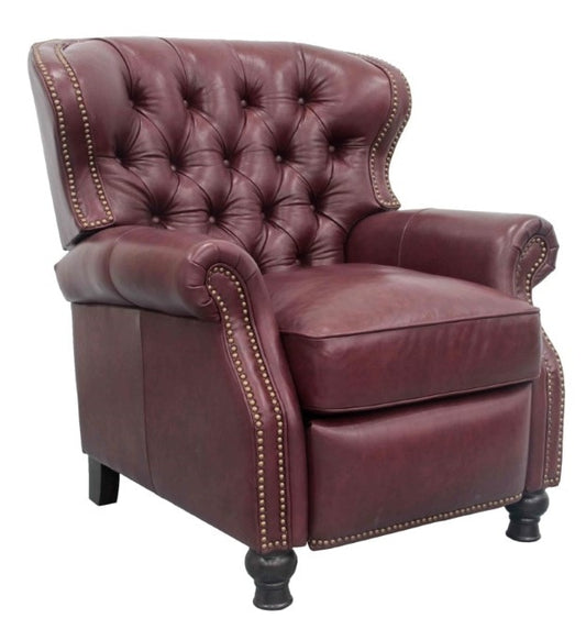 BarcaLounger - Presidential Recliner Shoreham Wine Leather - 74148570076 veiw 1