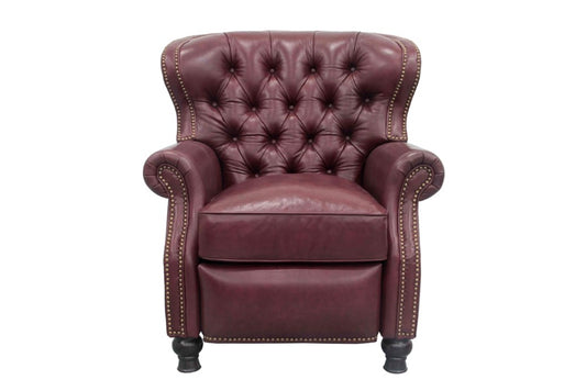 BarcaLounger - Presidential Recliner Shoreham Wine Leather - 74148570076 veiw 2