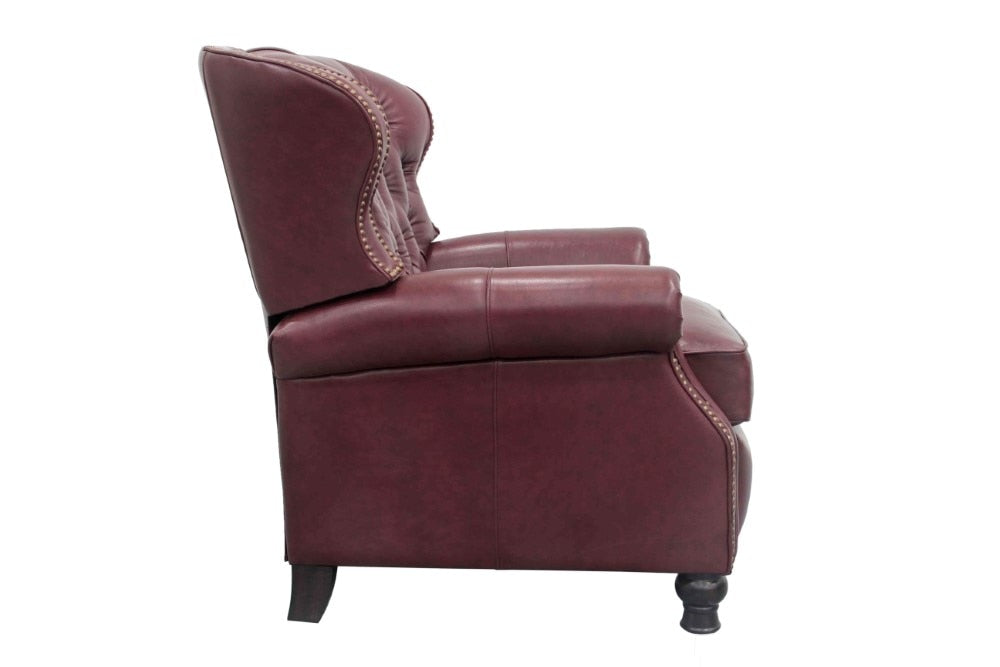 BarcaLounger - Presidential Recliner Shoreham Wine Leather - 74148570076 veiw 4
