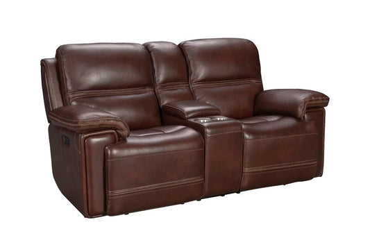 BarcaLounger - Sedrick Power Reclining Console Loveseat With Power Head Rests In El Paso Walnut - 24PH3664372388 veiw 2