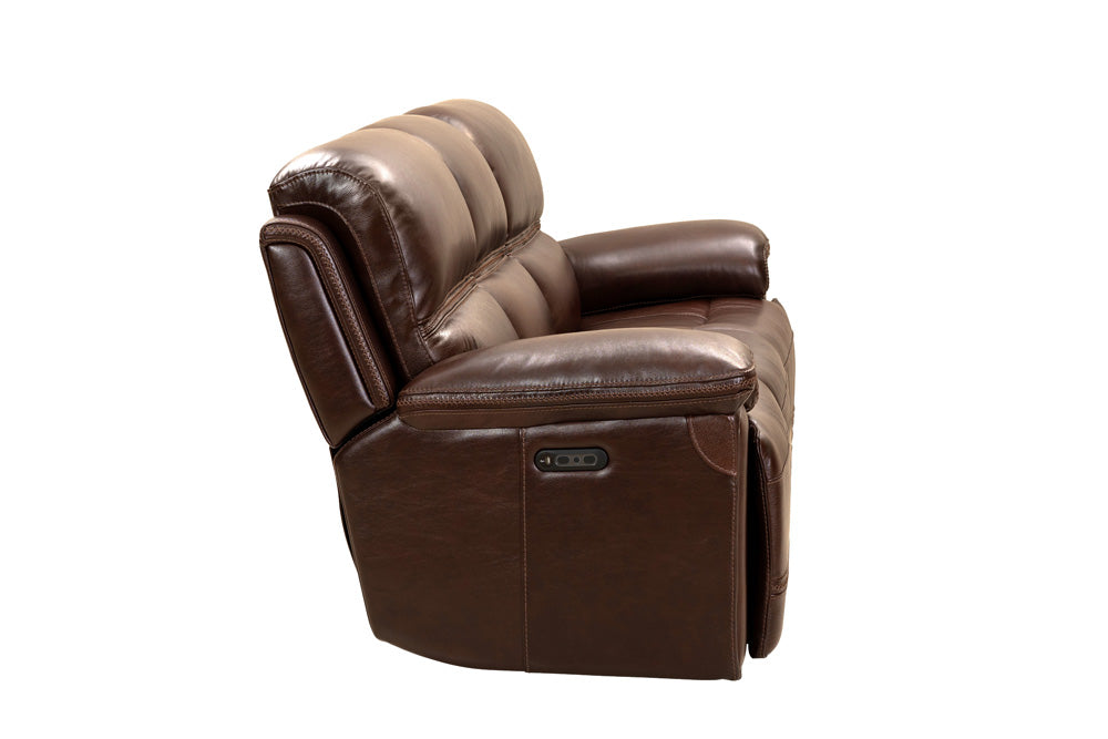 Reclining Sofa With Power Head Rests In El Paso Walnut - 39PH3664372388 view 4