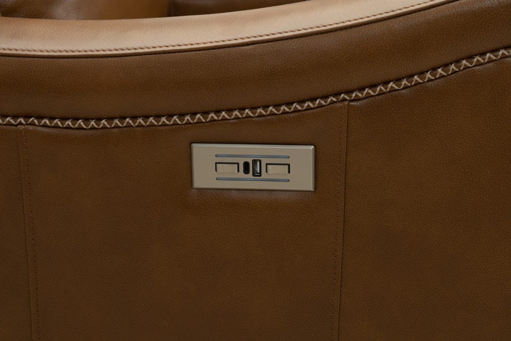 BarcaLounger - Taylor Power Recliner w/Power Head Rest in Elwood Saddle - 9PH1482572284 view 6
